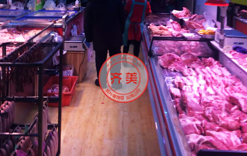黑龙江 鑫珑腾肉业 橘红色鲜肉柜